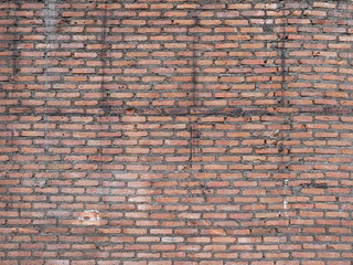 old dirty interior with brick wall, vintage background
