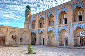 Fototapeta na wymiar Atrium of the madrassa, Khiva