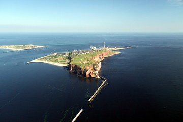 Aerial View of the Island of Heligoland 