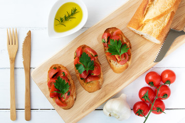 トマトのブルスケッタ