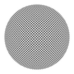 circle black and white checkered abstract background