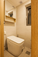 white toilet interior