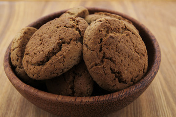 Oatmeal cookies in a plate