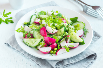 Spring vegetable salad
