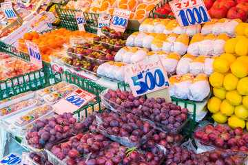 Fresh fruits for sell at Ameyoko Market.