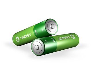 Batteries piles recyclable AA
