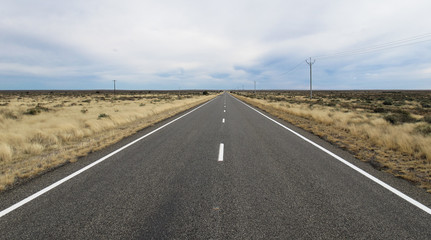 Road through the country.