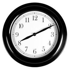 Wall clock isolated on white