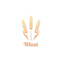 Bakery Logo Badge with wheat.