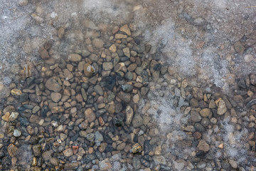 Gravel, pebbles and dirt texture