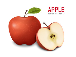 red apples illustration