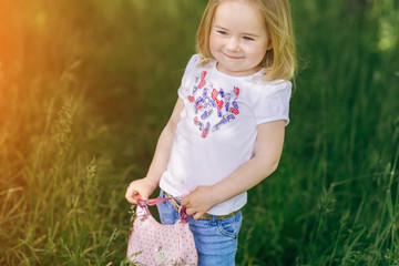 child near tree