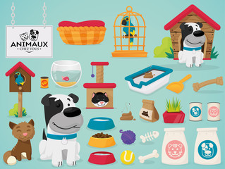 Fototapeta na wymiar Pet home vector