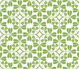 Greenery leaf ornament, seamless pattern background. Vector decoration, trend color 2017