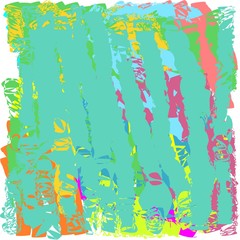 Abstract hand writing textures in green and blue and yellow and pink and brown tones, design for postcards and banners and flyers and posters