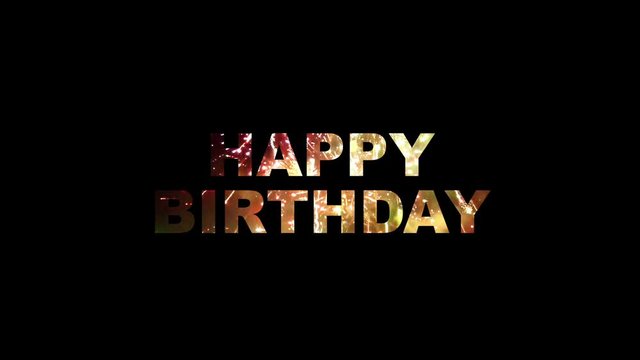 Happy birthday typo appears with fireworks