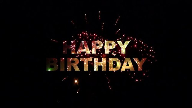Happy birthday typo appears with fireworks