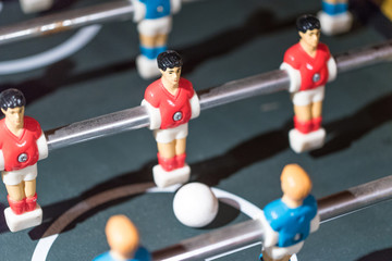 Fototapeta premium Table football kicker with miniature players
