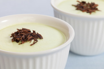 Lime Mousse with Chocolate