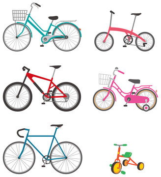 いろいろな自転車　イメージイラスト