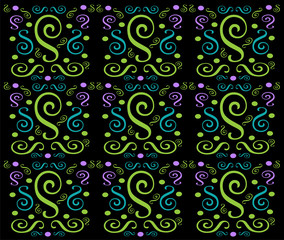 Background pattern ornament colorful