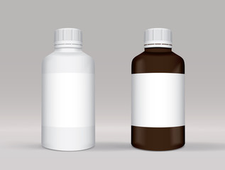 pills for your design easily change the color of the jar EPS10 Vector Mock up
