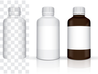 pills for your design easily change the color of the jar EPS10 Vector Mock up