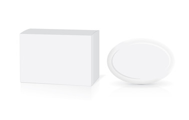 box soap for your design EPS10 Vector Mock up easily change the color of the soap 