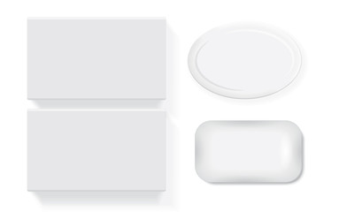 box soap for your design EPS10 Vector Mock up easily change the color of the soap 