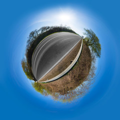 Little Planet Landstraße bei Pfeddersheim