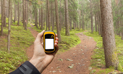finding the right position in the forest via gps