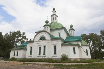 Fototapeta na wymiar Church of the Equal-to-the-Apostles Prince Vladimir in Krasavino, Veliky Ustyug District, Vologda Region, Russia