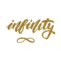 Infinity symbol - inspirational lettering design