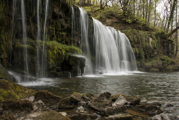 Ystradfelte waterfall Brecon Beacons Wales