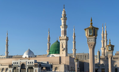 Dome and minarets of nabavi mosque