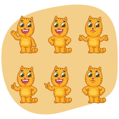 Set Cat Character Indicates and Shows