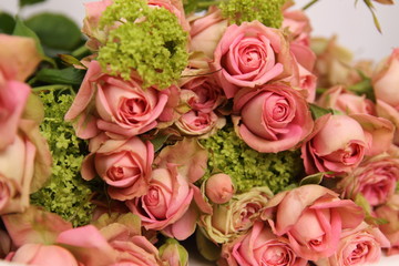 Bouquet of roses, background