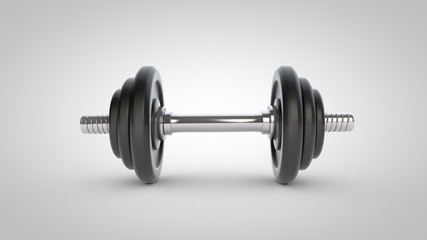 Dumbbell isolated on white background
