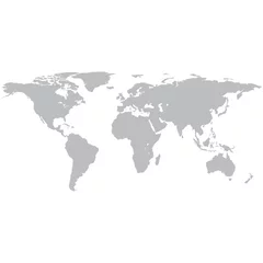 Abwaschbare Fototapete Nordeuropa Vektor-Weltkarte