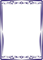 Insulated frame background template for certificate or diploma