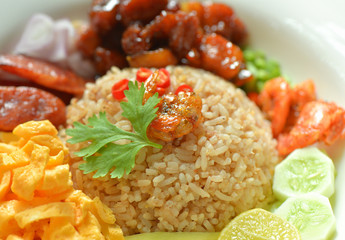  fried rice with shrimp ,kao cook kapi