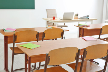 School classroom interior