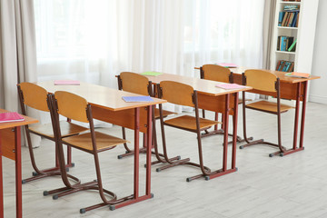 School classroom interior