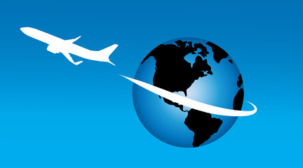 Fototapeta premium Vector illustration of the globe.