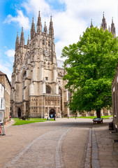 Canterbury Cathedral in Canterbury, Kent,  England - obrazy, fototapety, plakaty