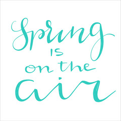 Obraz premium spring lettering phrases