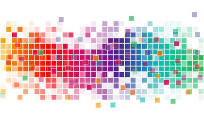 Abstract background with color squares