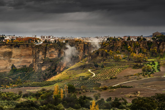 Ronda is a mountaintop city in Spain’s Malaga province in Andalusia.