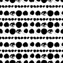 Sewing fabric with Seamless black and white hand drawn pattern - CottonBee