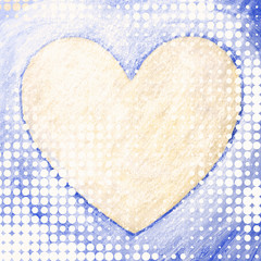 Grunge background heart in with love